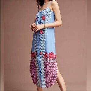 Lilka Embroidered Midi Dress - Anthropologie